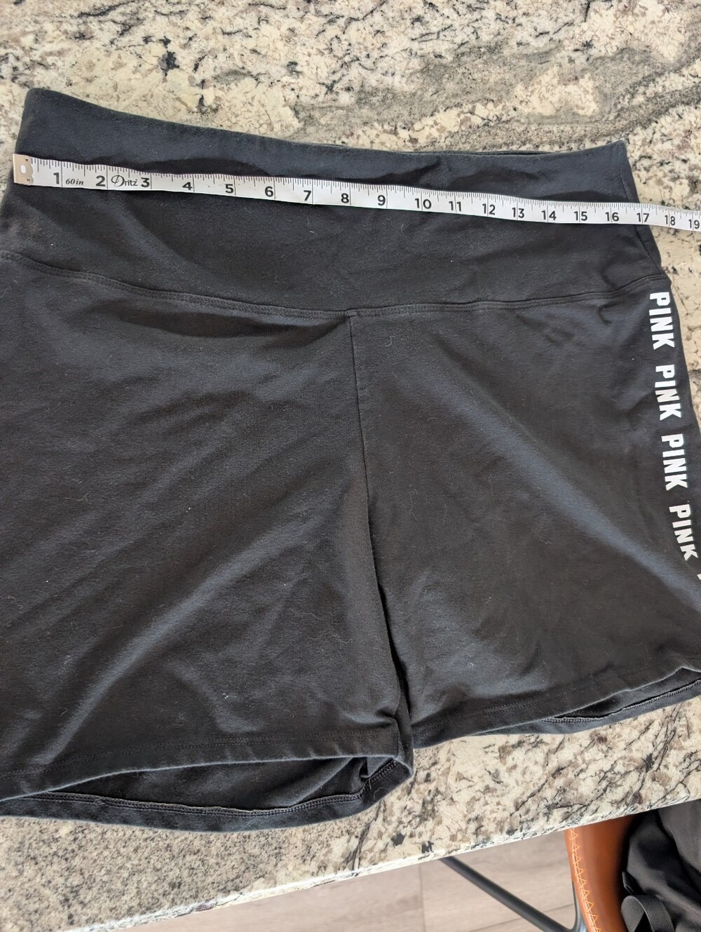 PINK Victoria's Secret Black Side-Logo Bike Shorts - Picture 5 of 6